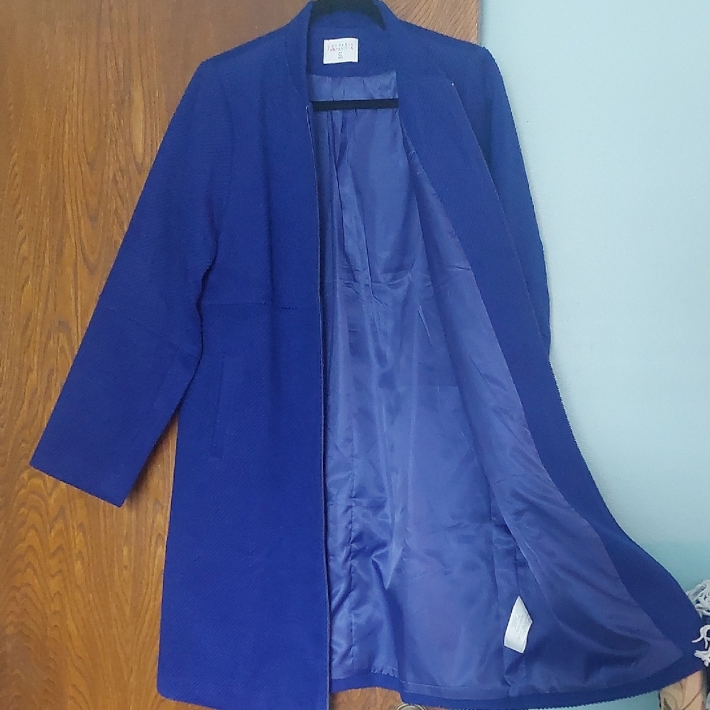 Compañia Fantastic Royal Blue Trench Coat